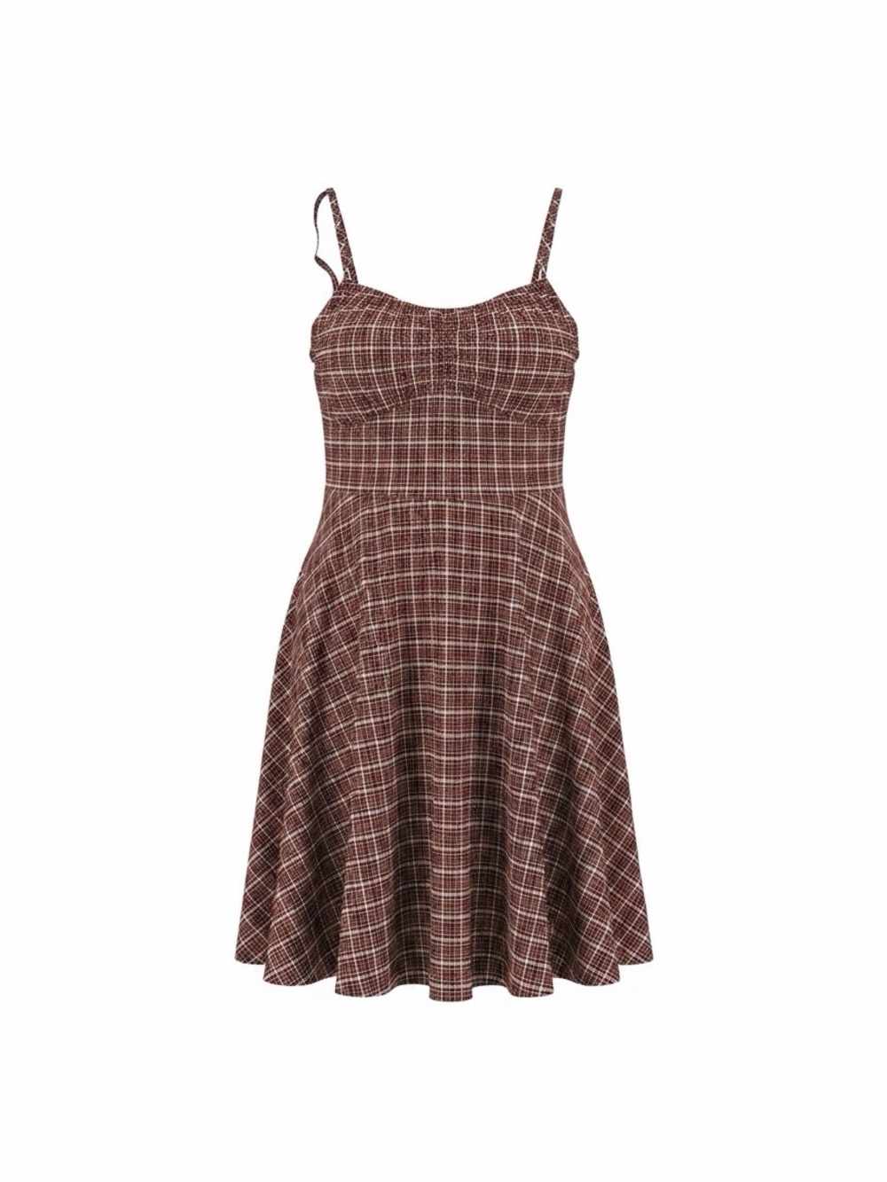 Hollister Co. Plaid Crepe Mini Dress